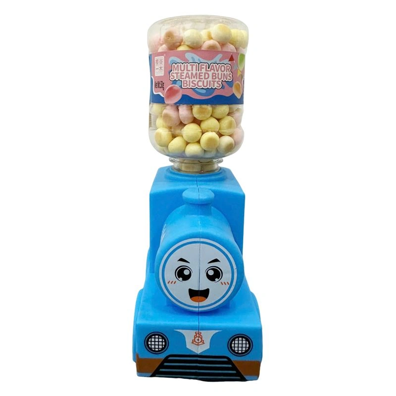 Bánh quy đồ chơi bình nước xe lửa xanh dương Steamed nhiều vị hũ 50g (từ 1 tuổi) 3