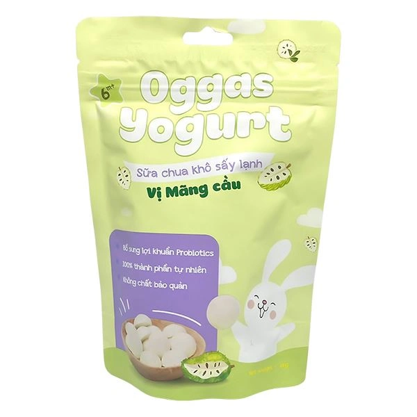 Sữa chua khô sấy lạnh vị mãng cầu Oggas Yogurt gói 18g (từ 6 tháng) 1
