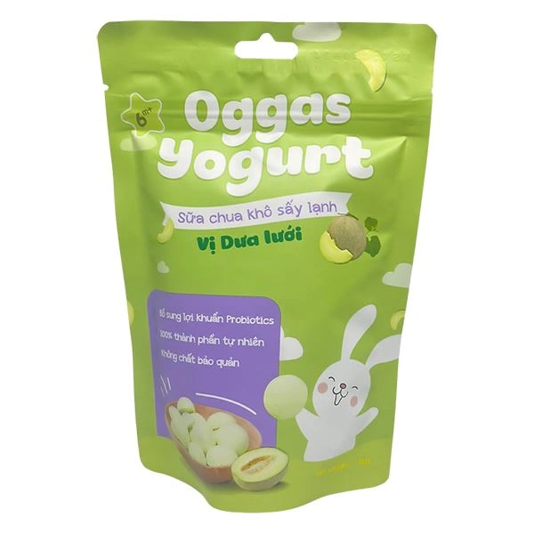 Sữa chua khô sấy lạnh vị dưa lưới Oggas Yogurt gói 18g (từ 6 tháng) 1