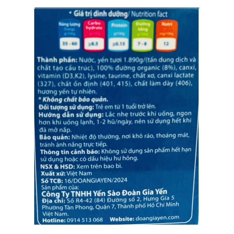 Hộp 4 hũ nước yến sào Yan Nest Kids 70 ml (từ 1 tuổi) 8