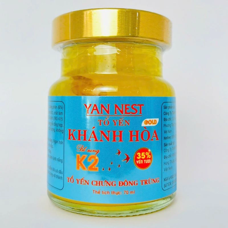 Hộp 6 hũ tổ yến chưng đông trùng hạ thảo Yan Nest 70 ml (từ 2 tuổi) 4
