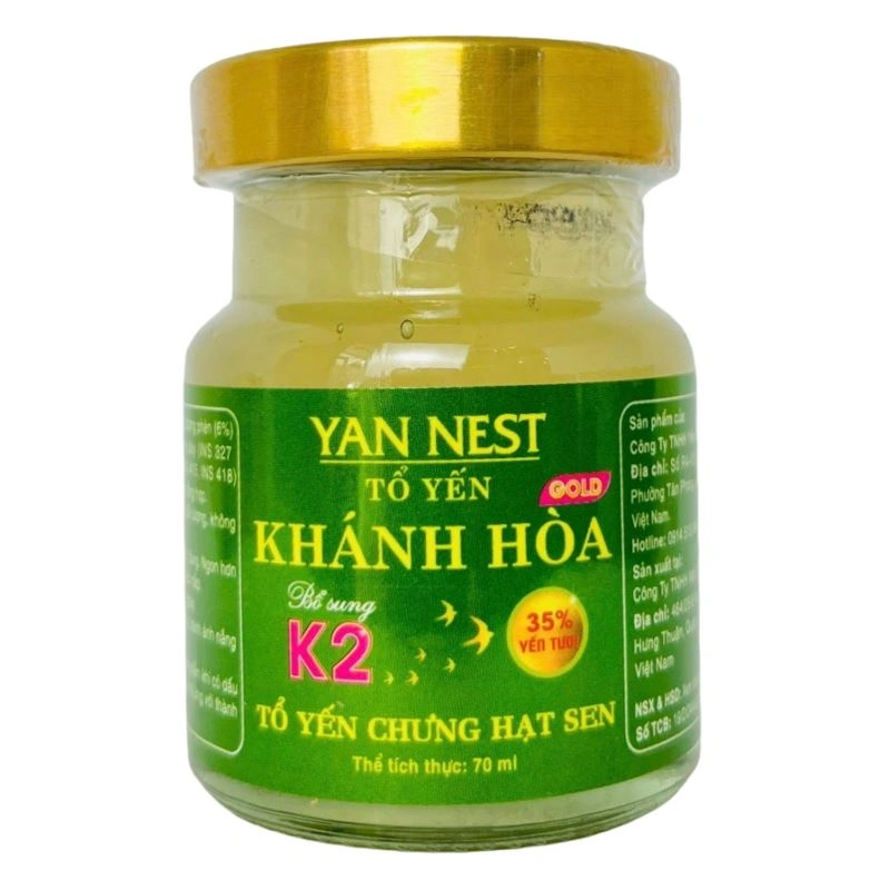 Hộp 6 hũ tổ yến chưng hạt sen Yan Nest 70 ml (từ 2 tuổi) 4