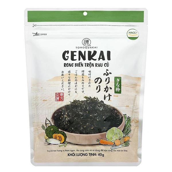 Rong biển giòn trộn rau củ Genkai gói 40g