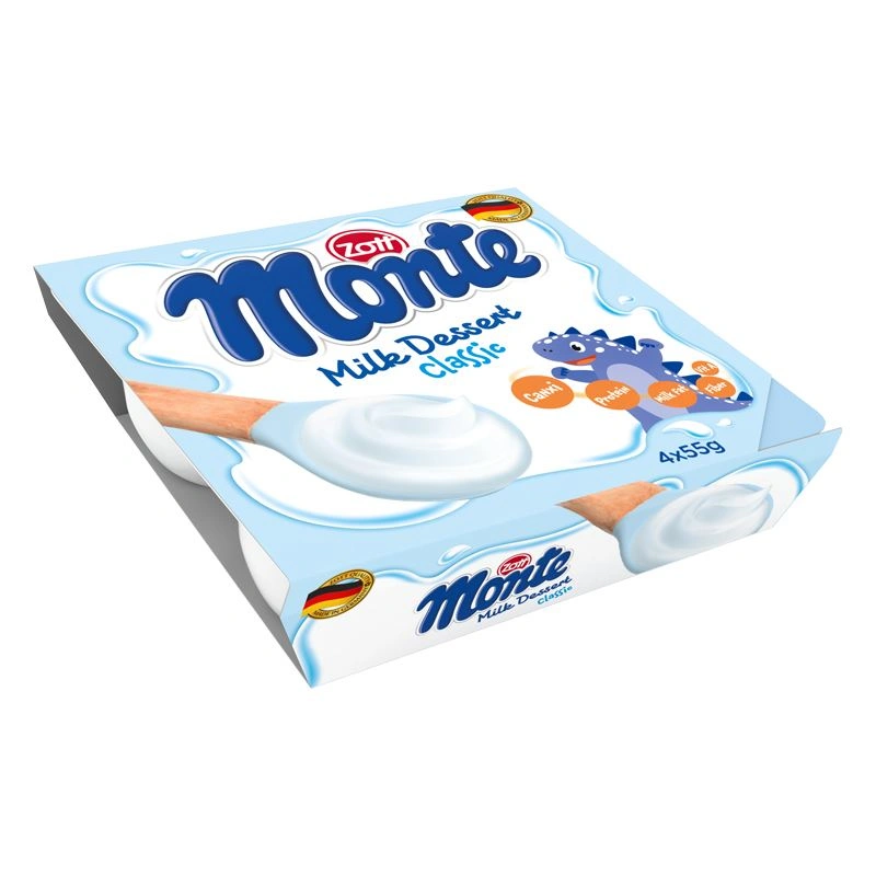 Lốc 4 hũ váng sữa Zott Monte Classic 55g - Giao bao bì ngẫu nhiên 4