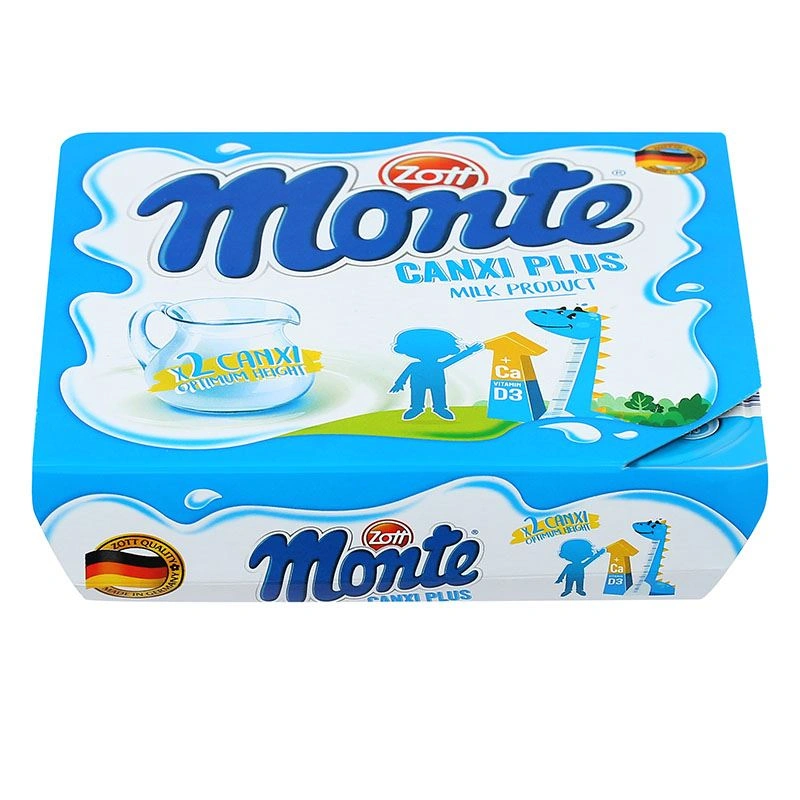 Lốc 4 hũ váng sữa Zott Monte Canxi Plus 55g (từ 6 tháng) 2