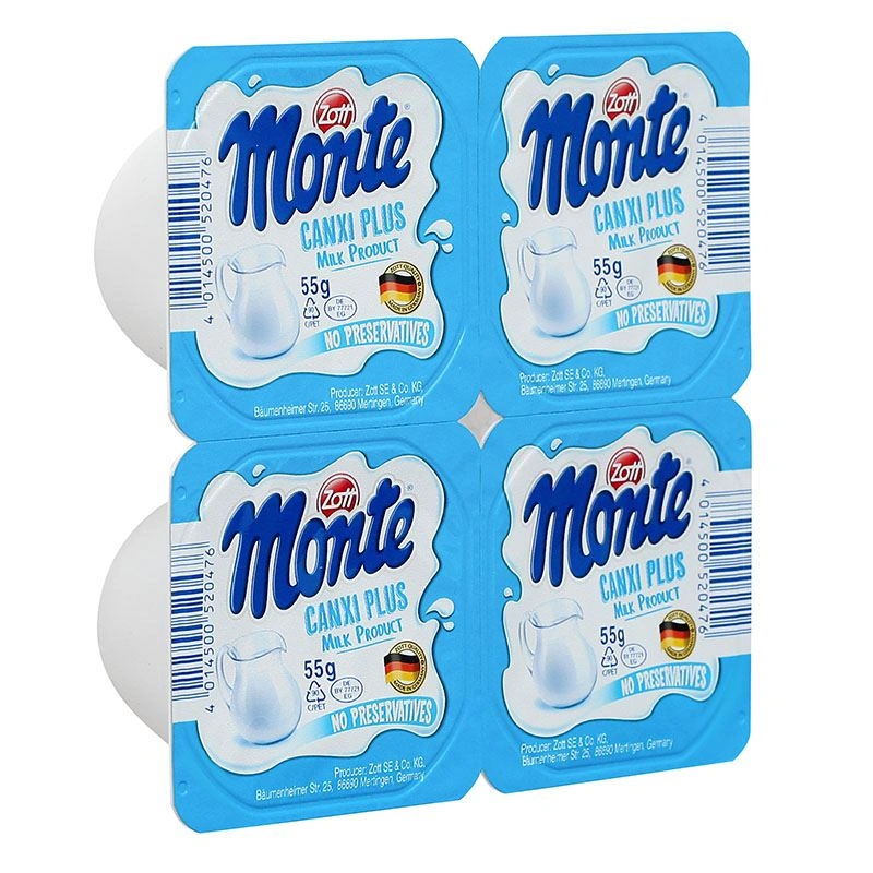 Lốc 4 hũ váng sữa Zott Monte Canxi Plus 55g (từ 6 tháng) 3