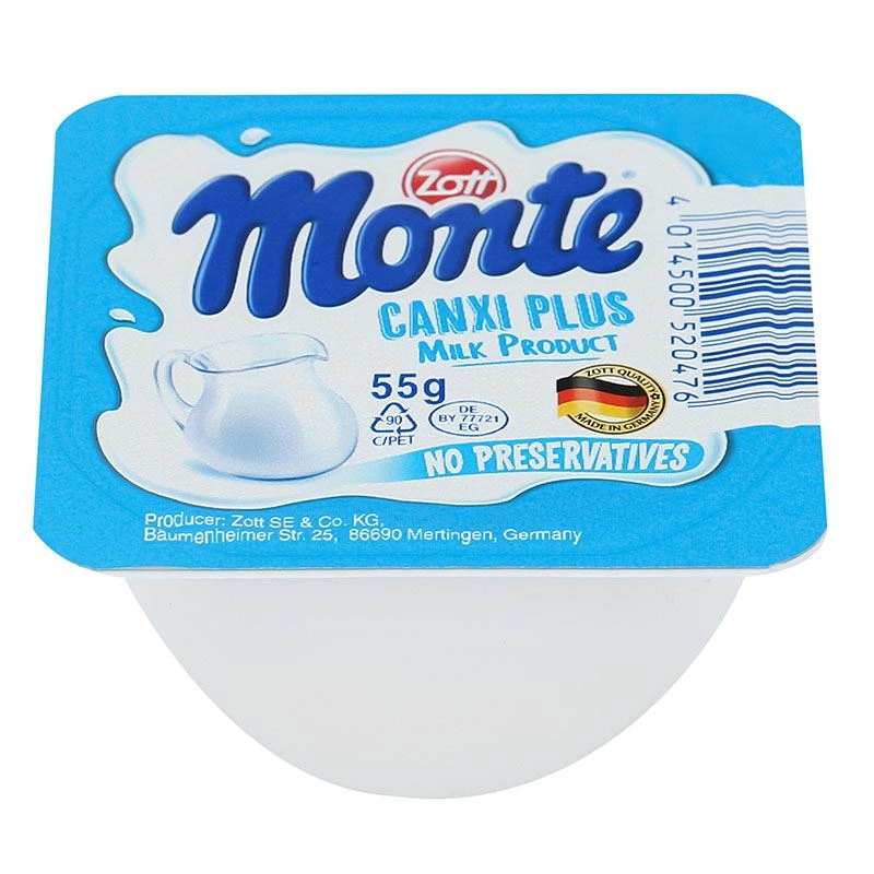 Lốc 4 hũ váng sữa Zott Monte Canxi Plus 55g (từ 6 tháng) 5