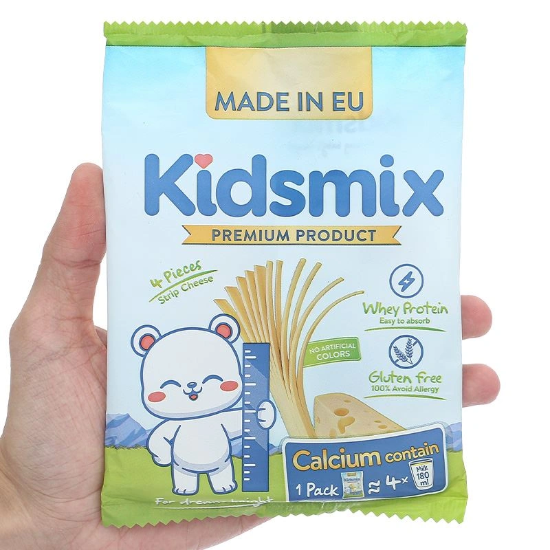 Phô mai Kidsmix gói 4 miếng 84g (từ 6 tháng) 5
