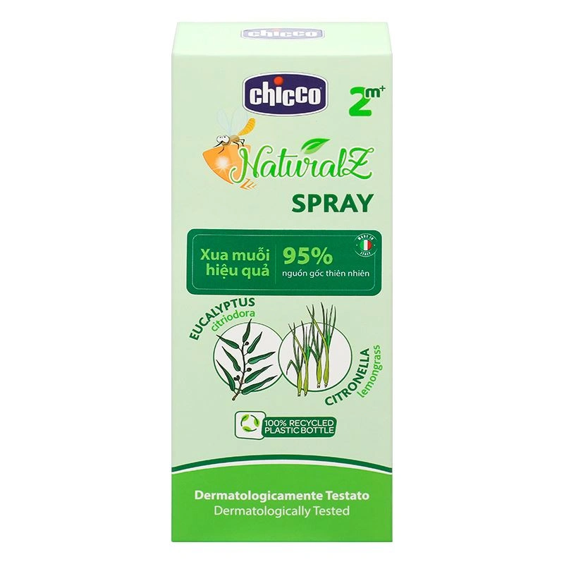 Xịt xua muỗi Chicco 100 ml chiết xuất tinh dầu tự nhiên (từ 2 tháng) 3
