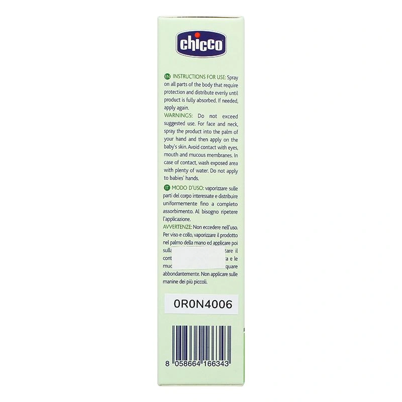 Xịt xua muỗi Chicco 100 ml chiết xuất tinh dầu tự nhiên (từ 2 tháng) 5