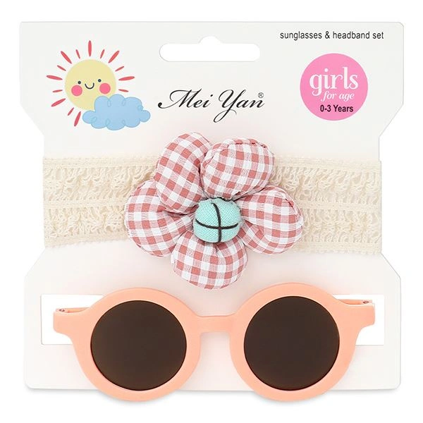 Mắt kính kèm băng đô kem hoa đỏ bé gái HappyTime 514408