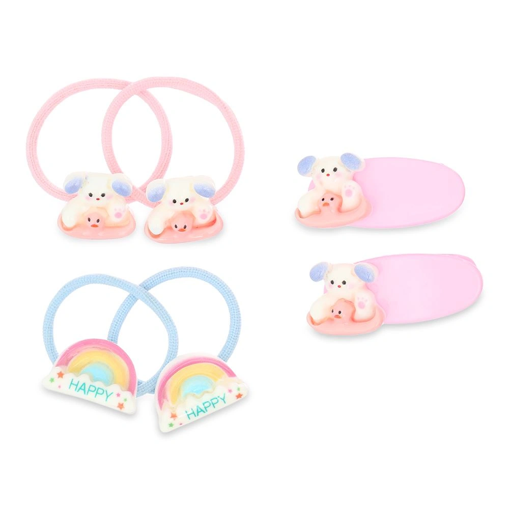 Mắt kính kèm kẹp tóc, cột tóc cam bé gái HappyTime 514453 7