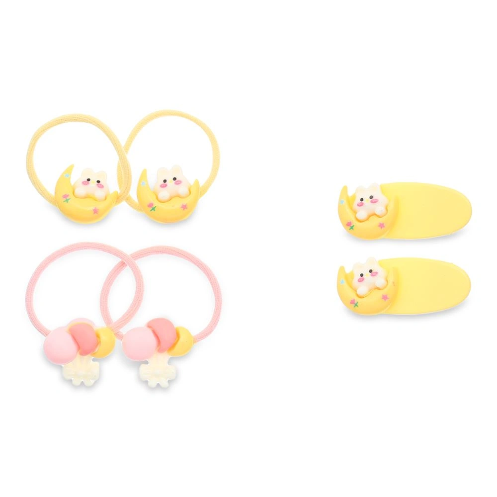 Mắt kính kèm cột tóc, kẹp tóc vàng bé gái HappyTime 514460 7