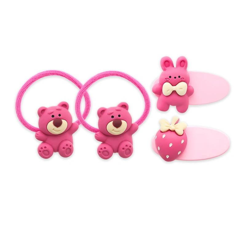 Mắt kính kèm cột tóc, kẹp tóc tím bé gái HappyTime 516334 7