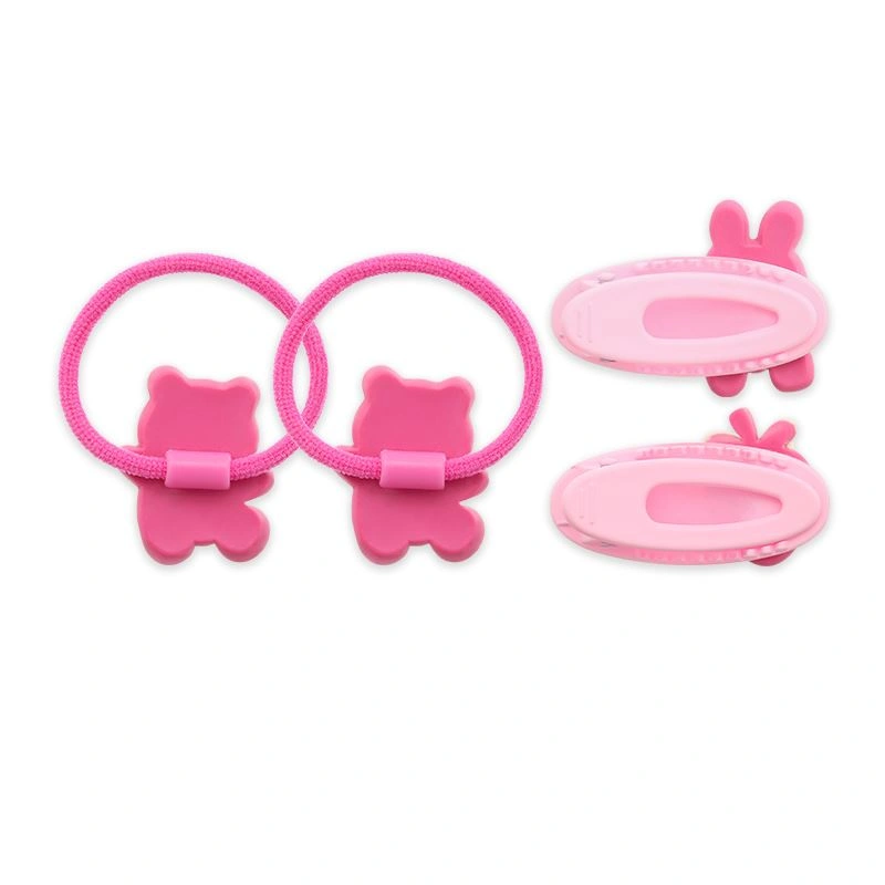 Mắt kính kèm cột tóc, kẹp tóc tím bé gái HappyTime 516334 8