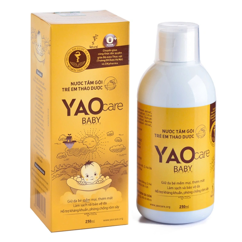 Nước tắm & gội 2in1 cho bé DK Pharma Yaocare Baby chiết xuất thảo dược 250 ml (mọi độ tuổi) - Giao bao bì ngẫu nhiên 3