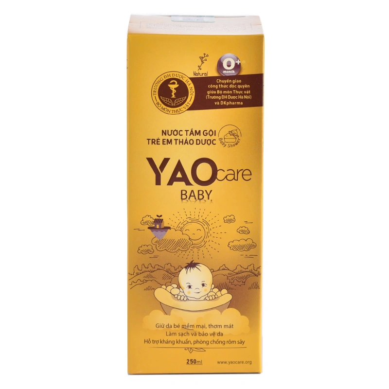 Nước tắm & gội 2in1 cho bé DK Pharma Yaocare Baby chiết xuất thảo dược 250 ml (mọi độ tuổi) - Giao bao bì ngẫu nhiên 4