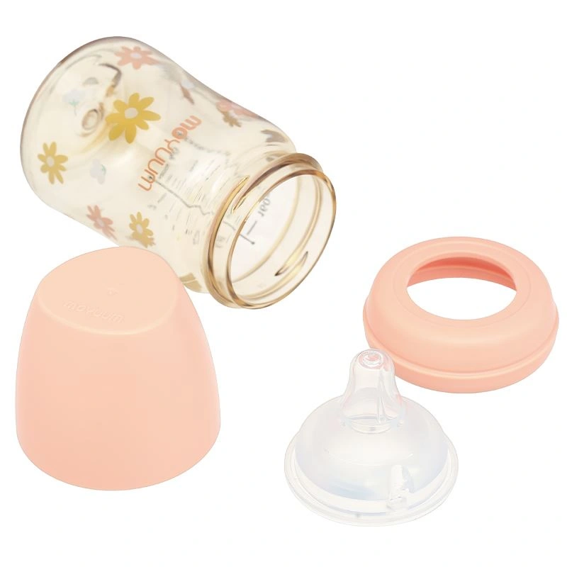 Bình sữa nhựa PPSU Moyuum cổ rộng 170 ml - Hình hoa cúc (0 - 2 tháng) 4