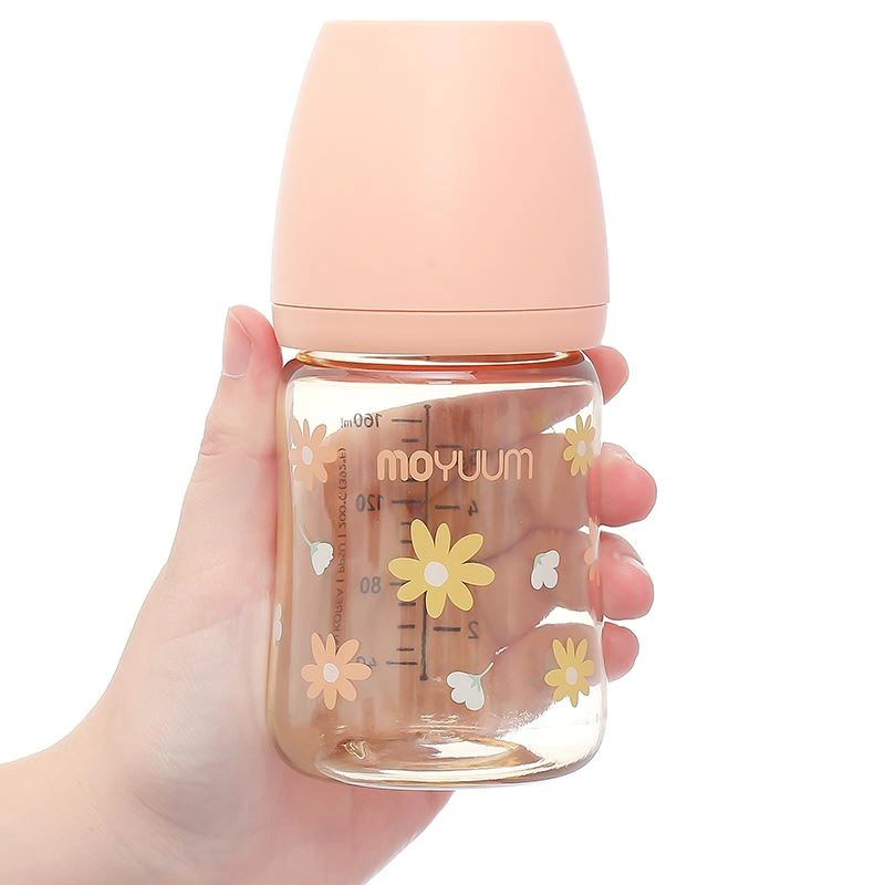 Bình sữa nhựa PPSU Moyuum cổ rộng 170 ml - Hình hoa cúc (0 - 2 tháng) 8