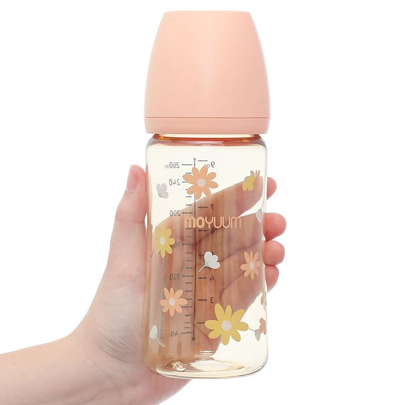 Bình sữa nhựa PPSU Moyuum cổ rộng 170 ml - Hình hoa cúc (0 - 2 tháng) 19