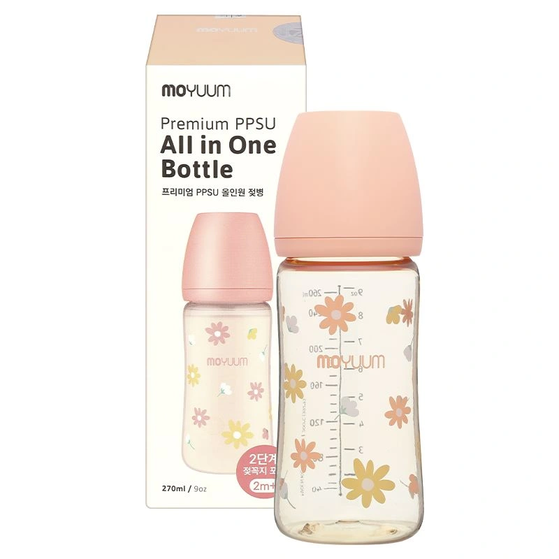 Bình sữa nhựa PPSU Moyuum cổ rộng 170 ml - Hình hoa cúc (0 - 2 tháng) 20