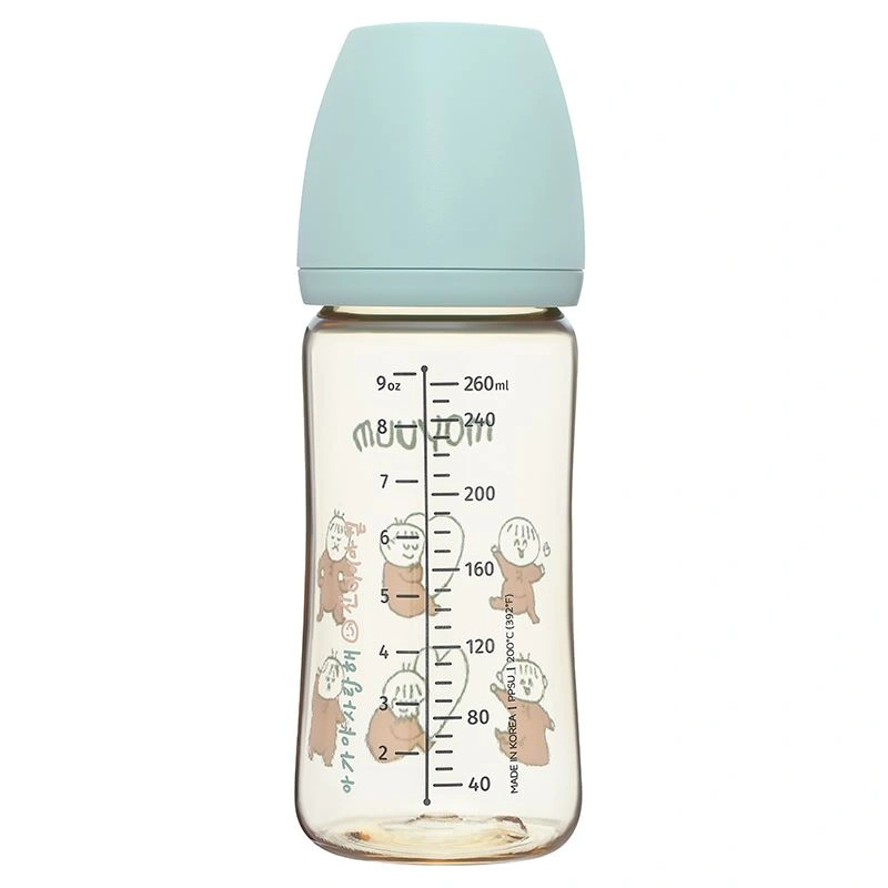 Bình sữa nhựa PPSU Moyuum cổ rộng 270 ml - Hình em bé Ogu (từ 2 tháng) 2