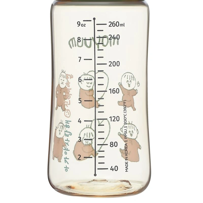 Bình sữa nhựa PPSU Moyuum cổ rộng 270 ml - Hình em bé Ogu (từ 2 tháng) 3