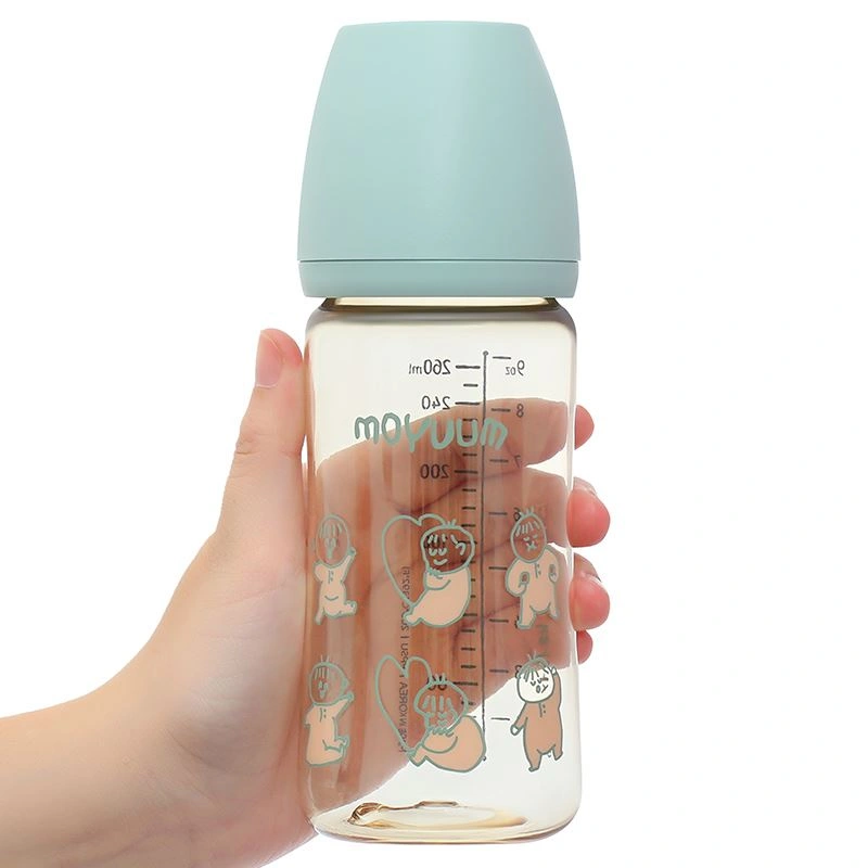 Bình sữa nhựa PPSU Moyuum cổ rộng 270 ml - Hình em bé Ogu (từ 2 tháng) 8
