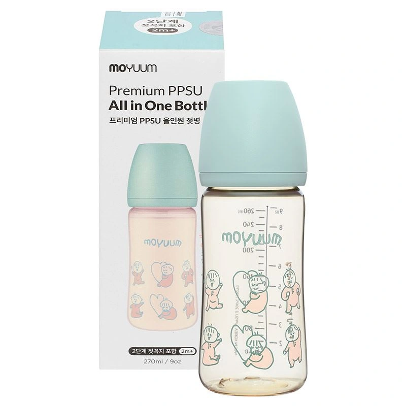 Bình sữa nhựa PPSU Moyuum cổ rộng 270 ml - Hình em bé Ogu (từ 2 tháng) 9