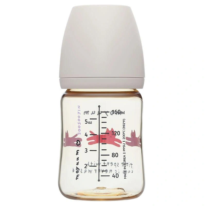 Bình sữa nhựa PPSU Moyuum cổ rộng 170 ml - Hình mèo (0 - 2 tháng) 2