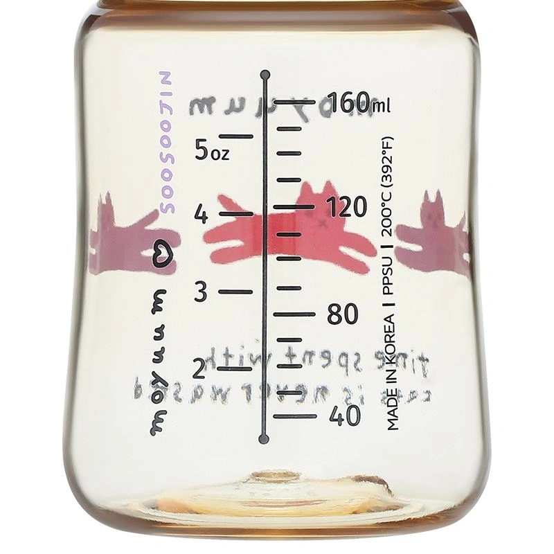 Bình sữa nhựa PPSU Moyuum cổ rộng 170 ml - Hình mèo (0 - 2 tháng) 3