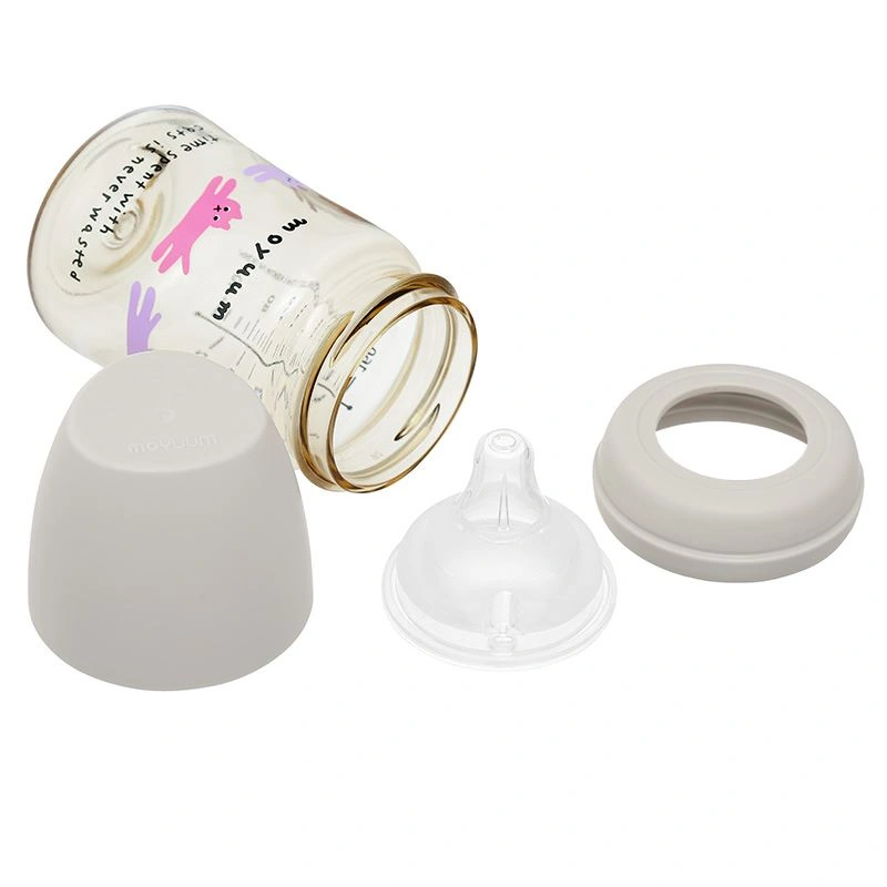 Bình sữa nhựa PPSU Moyuum cổ rộng 170 ml - Hình mèo (0 - 2 tháng) 4