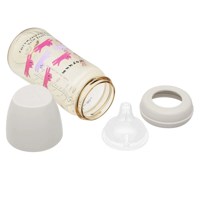 Bình sữa nhựa PPSU Moyuum cổ rộng 270 ml - Hình mèo (từ 2 tháng) 4