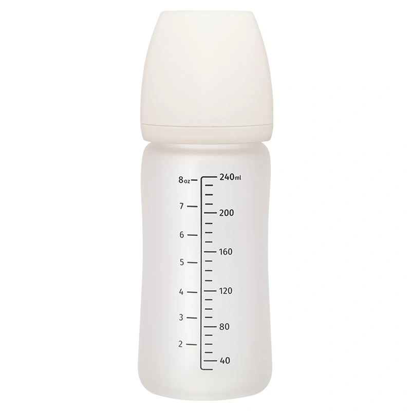 Bình sữa thủy tinh tráng silicone Moyuum cổ rộng 240 ml (từ 2 tháng) 2
