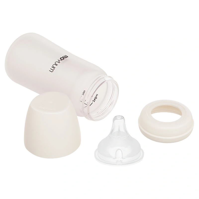 Bình sữa thủy tinh tráng silicone Moyuum cổ rộng 240 ml (từ 2 tháng) 4