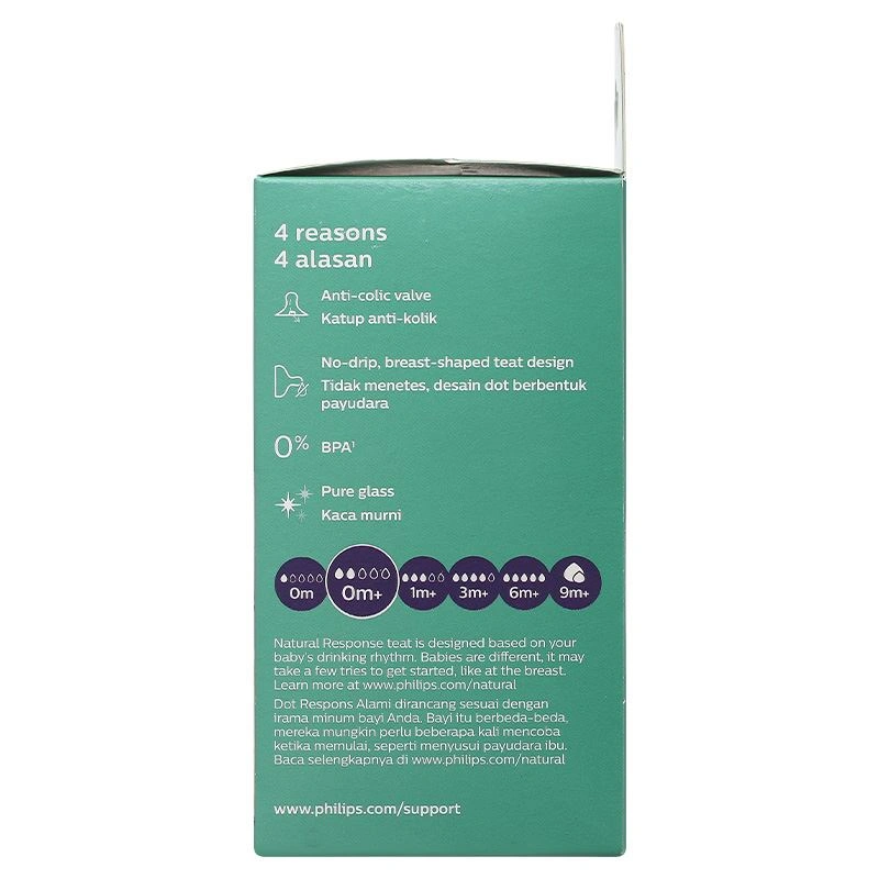 Bình sữa thủy tinh Philips Avent SCY930/01 cổ rộng 120 ml (0 - 1 tháng) 10