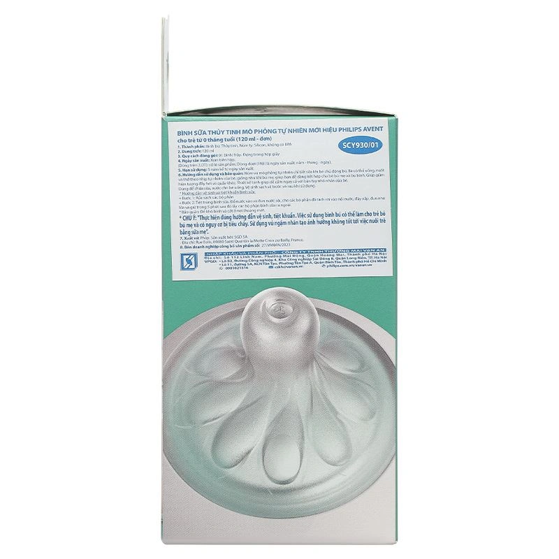 Bình sữa thủy tinh Philips Avent SCY930/01 cổ rộng 120 ml (0 - 1 tháng) 11