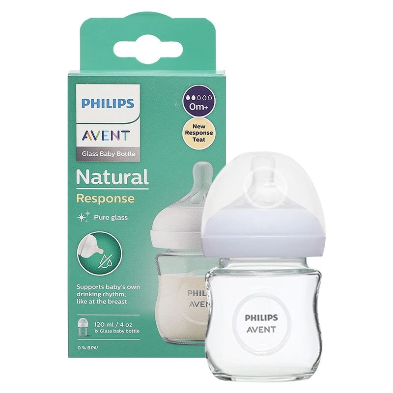 Bình sữa thủy tinh Philips Avent SCY930/01 cổ rộng 120 ml (0 - 1 tháng) 8