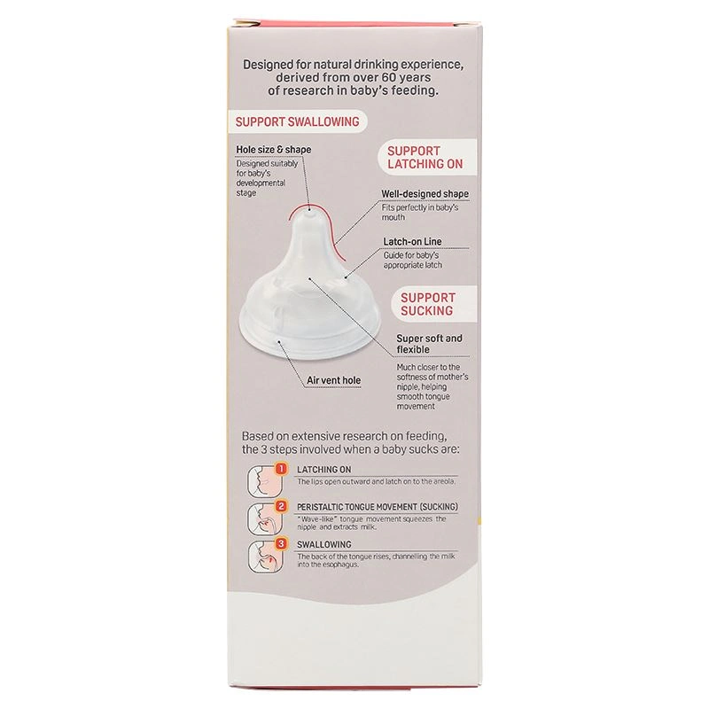 Bình sữa nhựa PPSU Pigeon Howapipi WN3 cổ rộng 240 ml màu xám (từ 3 tháng) 10