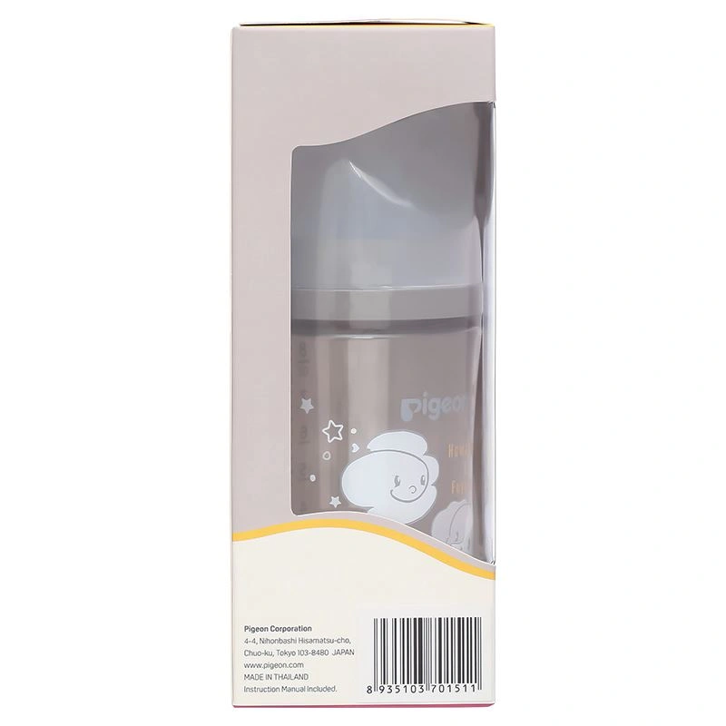 Bình sữa nhựa PPSU Pigeon Howapipi WN3 cổ rộng 240 ml màu xám (từ 3 tháng) 12