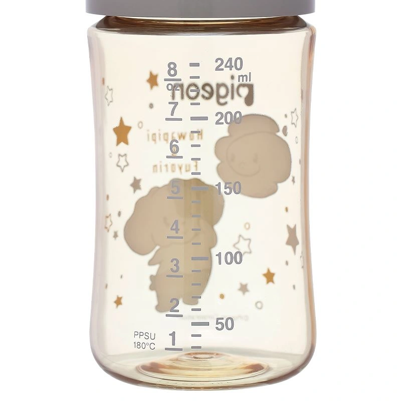 Bình sữa nhựa PPSU Pigeon Howapipi WN3 cổ rộng 240 ml màu xám (từ 3 tháng) 3
