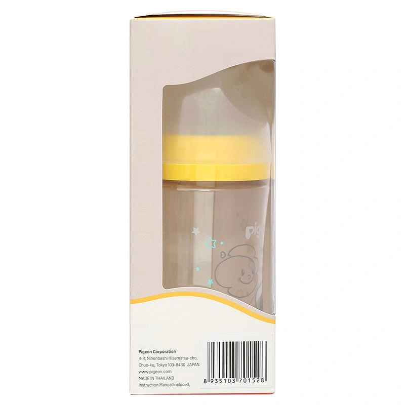 Bình sữa nhựa PPSU Pigeon Howapipi WN3 cổ rộng 240 ml màu vàng (từ 3 tháng) 13