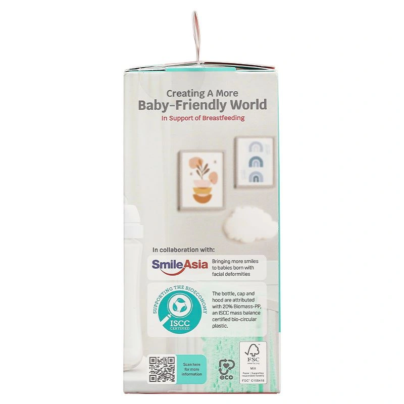 Bình sữa nhựa PP Pigeon Softouch Baby-Friendly World cổ rộng 330 ml (từ 6 tháng) 25