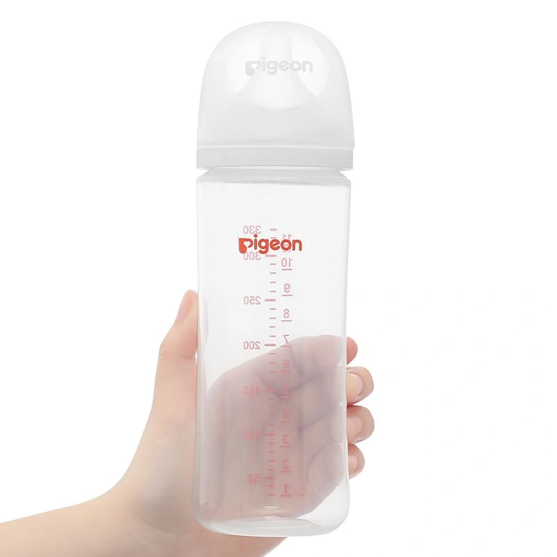 Bình sữa nhựa PP Pigeon Softouch Baby-Friendly World cổ rộng 330 ml (từ 6 tháng) 8