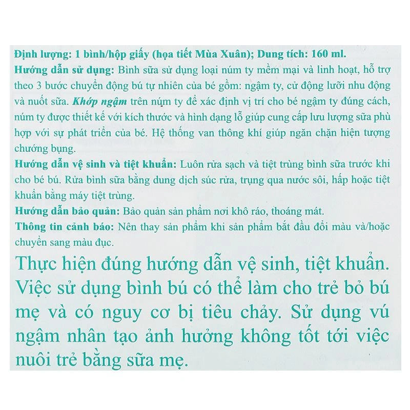 Bình sữa nhựa PP Pigeon Softouch Baby-Friendly World cổ rộng 160 ml - Mùa Hạ (0 - 3 tháng) 29