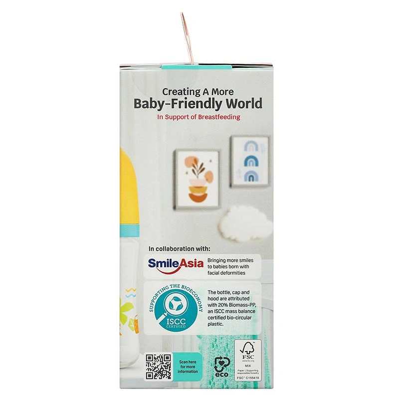 Bình sữa nhựa PP Pigeon Softouch Baby-Friendly World cổ rộng 160 ml - Mùa Hạ (0 - 3 tháng) 12