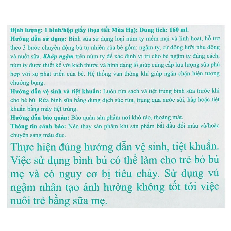 Bình sữa nhựa PP Pigeon Softouch Baby-Friendly World cổ rộng 160 ml - Mùa Hạ (0 - 3 tháng) 15