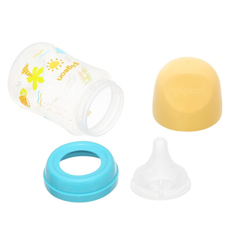 Bình sữa nhựa PP Pigeon Softouch Baby-Friendly World cổ rộng 160 ml - Mùa Hạ (0 - 3 tháng) 4
