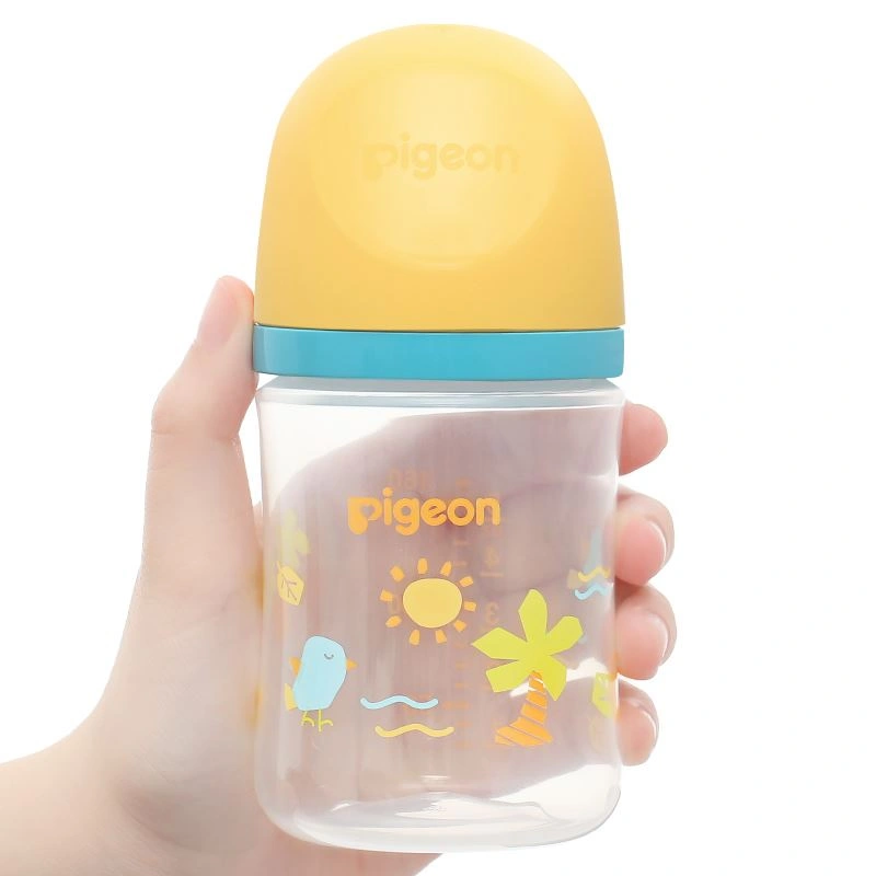 Bình sữa nhựa PP Pigeon Softouch Baby-Friendly World cổ rộng 160 ml - Mùa Hạ (0 - 3 tháng) 8