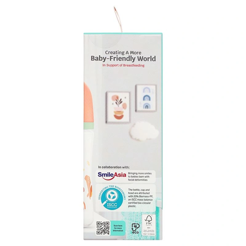 Bình sữa nhựa PP Pigeon Softouch Baby-Friendly World cổ rộng 240 ml - Mùa đông (từ 3 tháng) 27